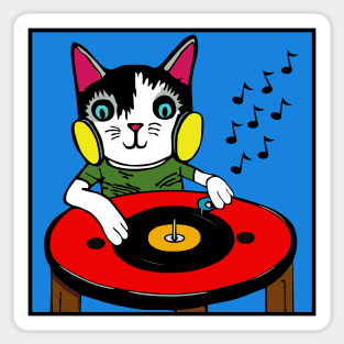 DJ Cat Sticker